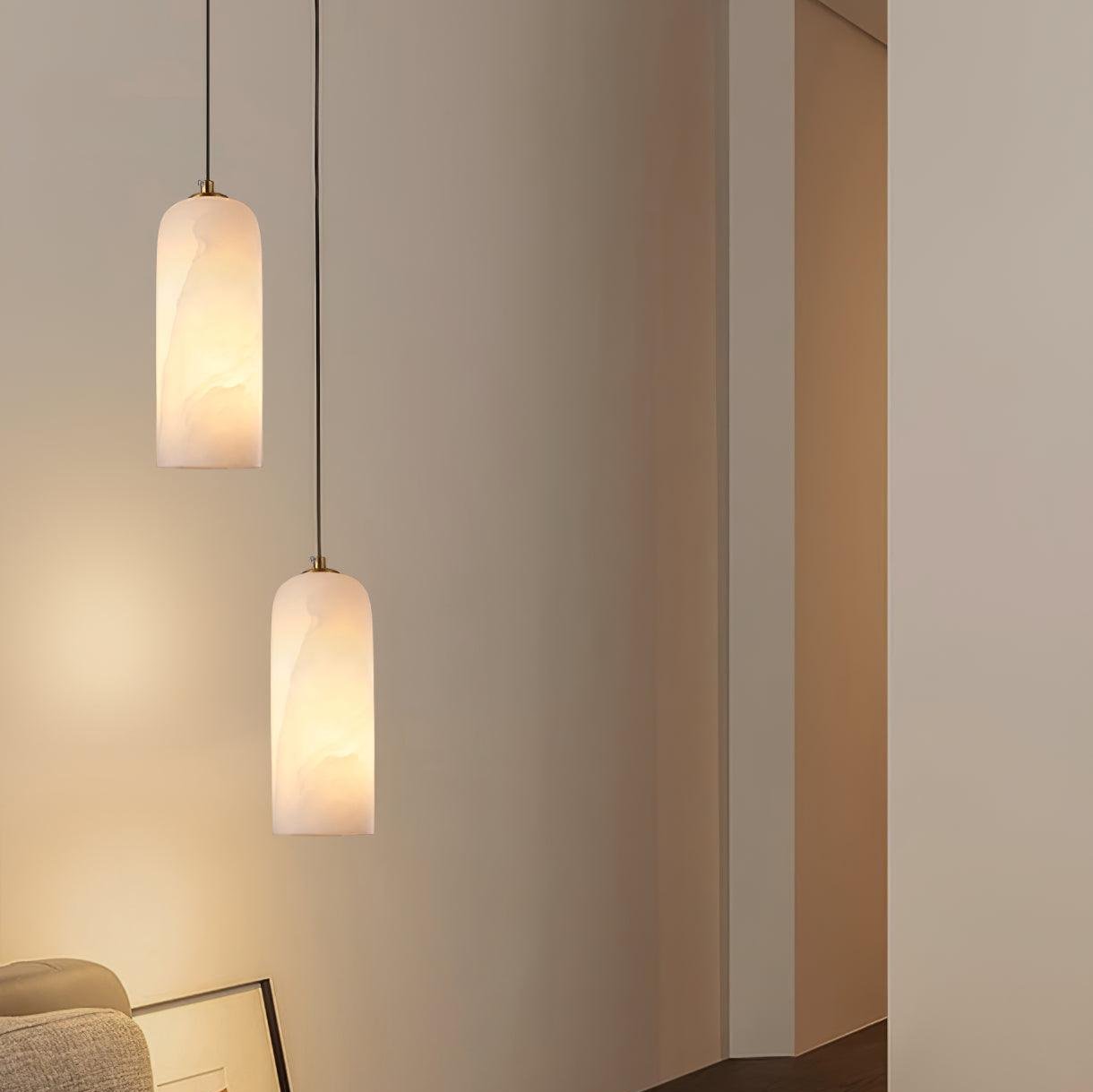 Nordic Modern  Alabaster Monty Pendant Light
