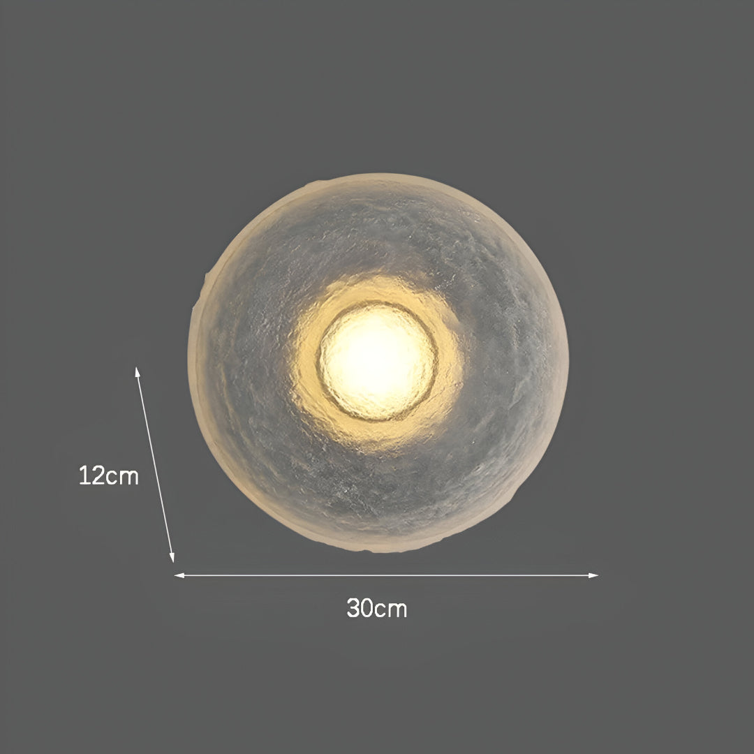 Seren Nordic Resin Round Wall Lamp