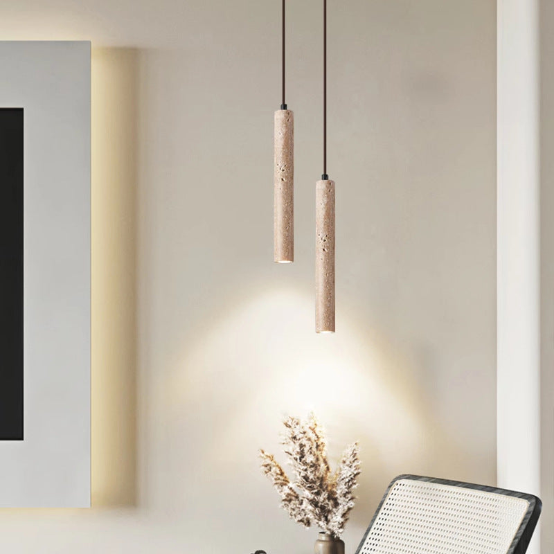 Travertine Minimalist Long Line Ceiling Light