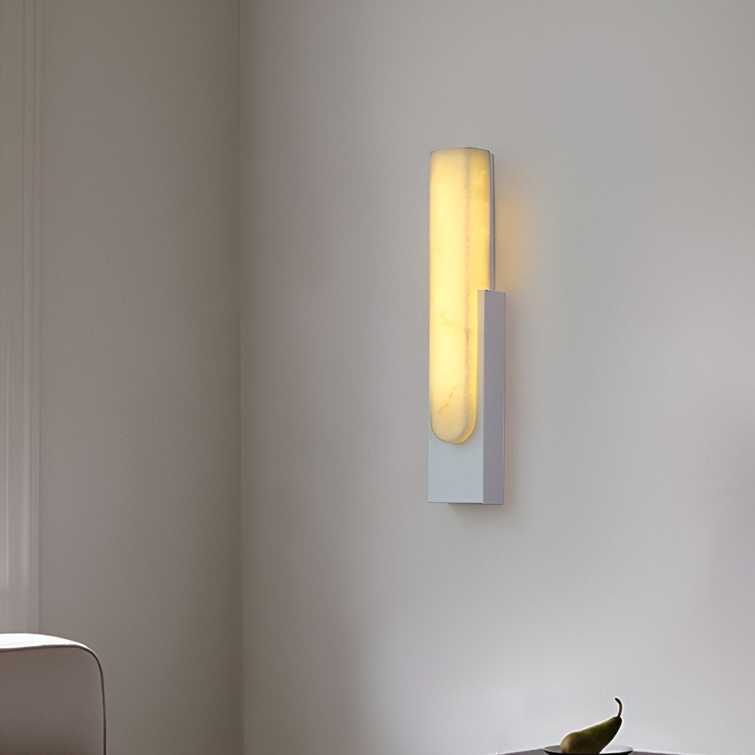 Agatha Modern Artificial Alabaster Minimalist Wall Light
