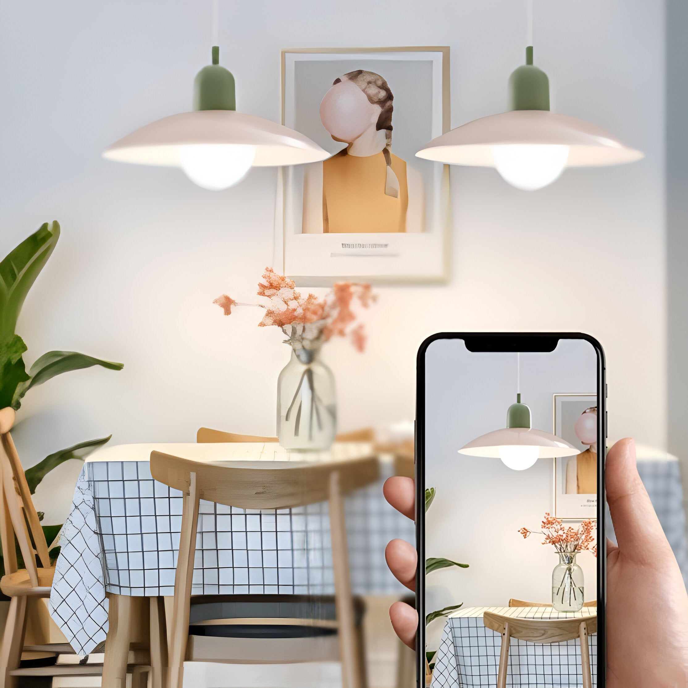 Nordic Modern Macaron Bauhaus Minimalist Pendant Light