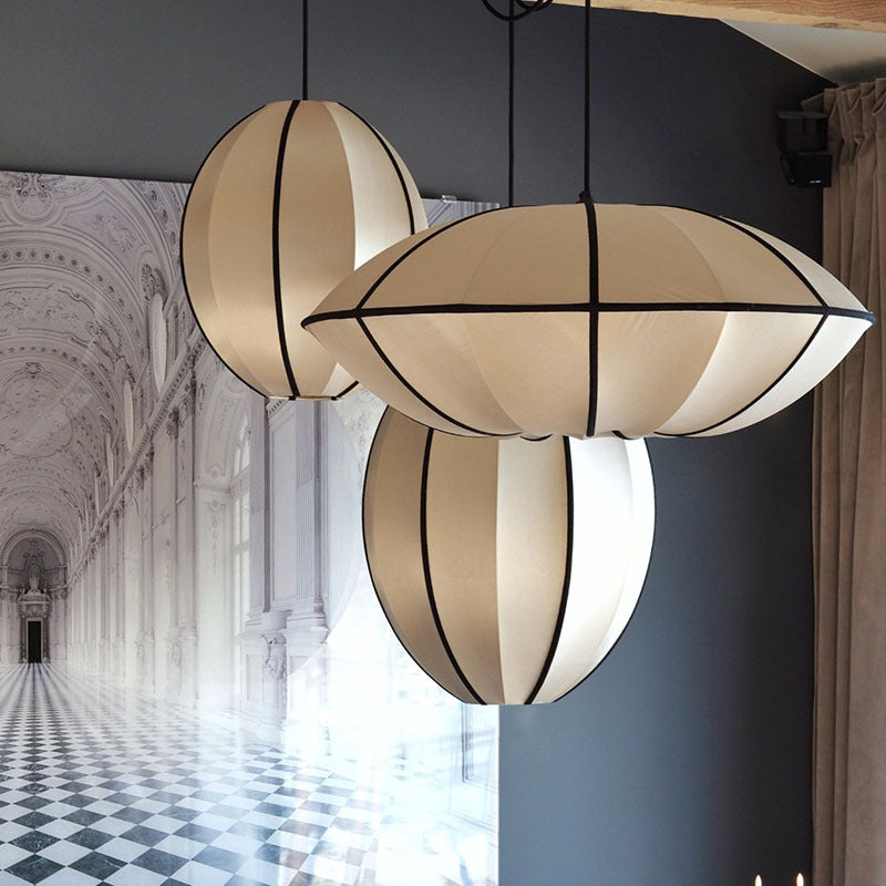 Japandi Silk Veil Pendant Light