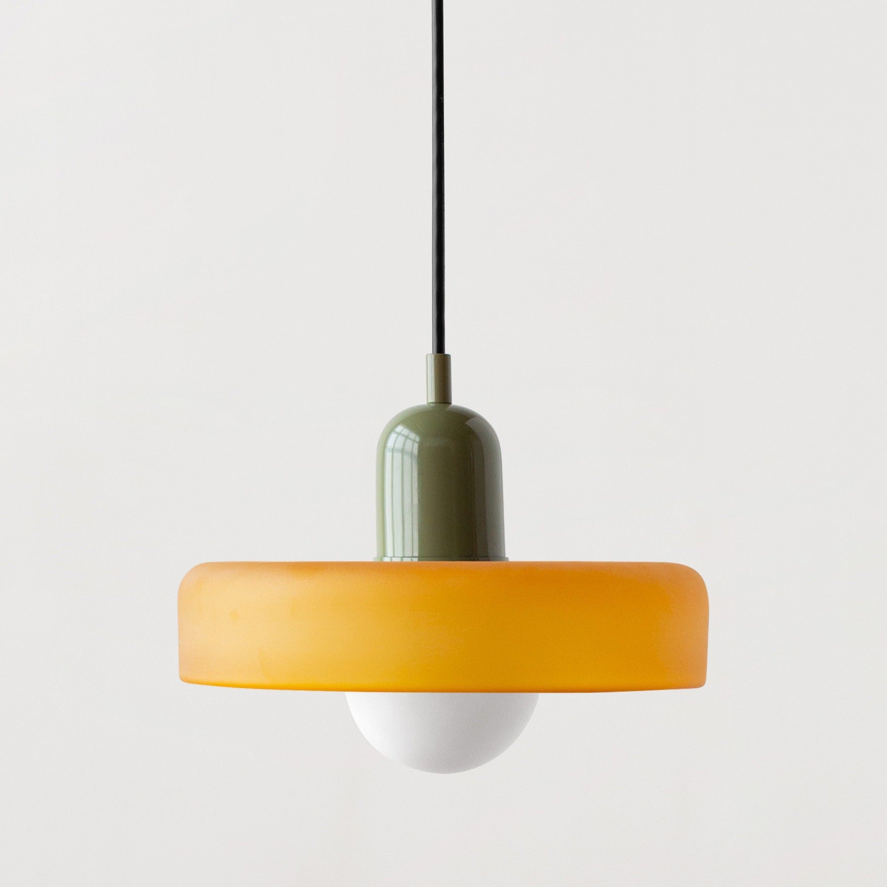 Luminous Halo Modern Glass Pendant Light