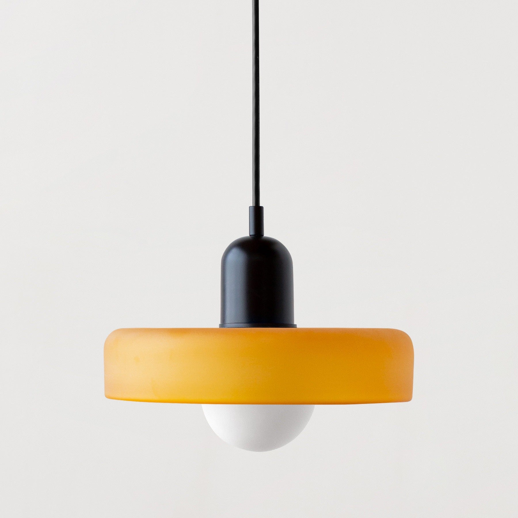 Luminous Halo Modern Glass Pendant Light