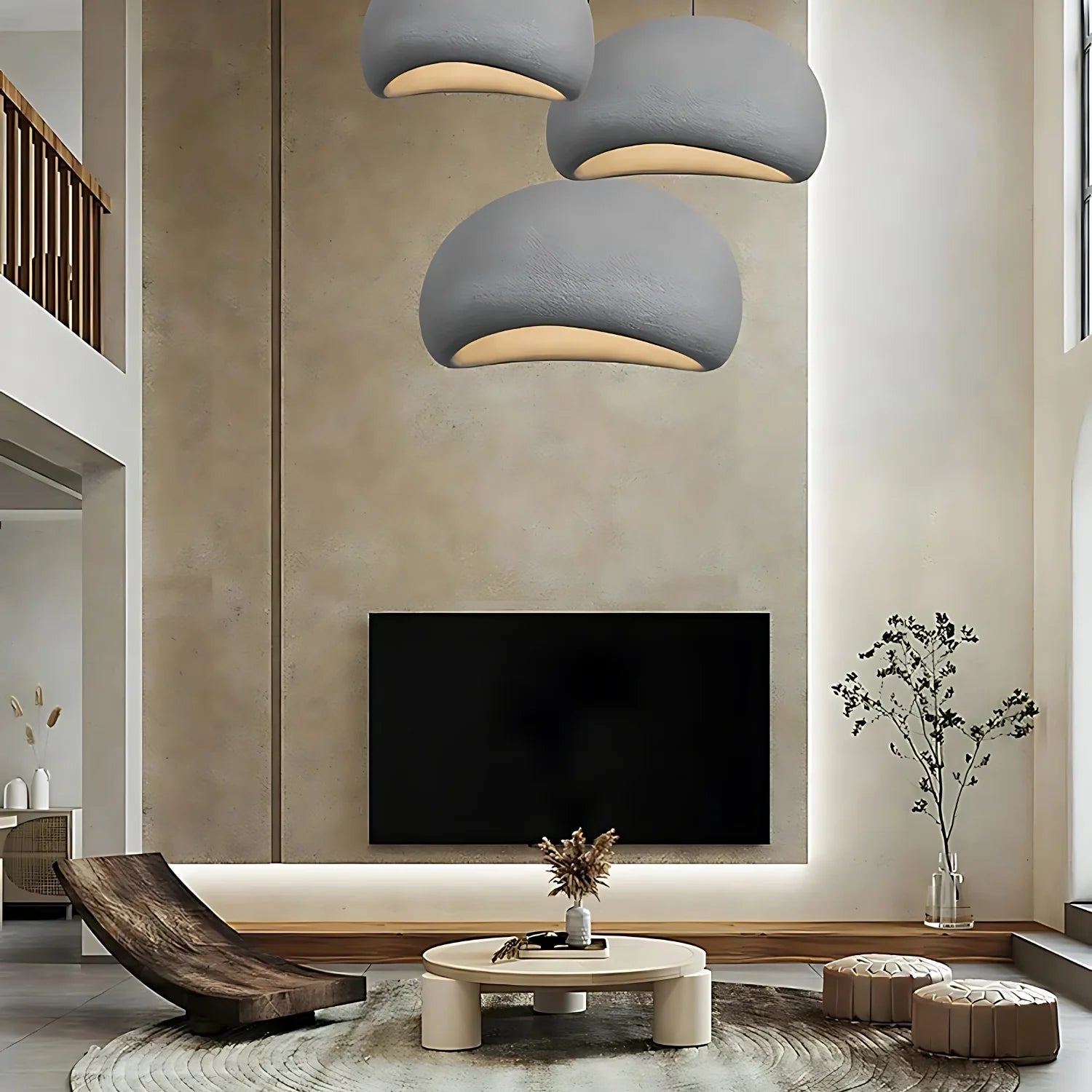 Nordic Wabi Sabi Fiberglass Pendant Light