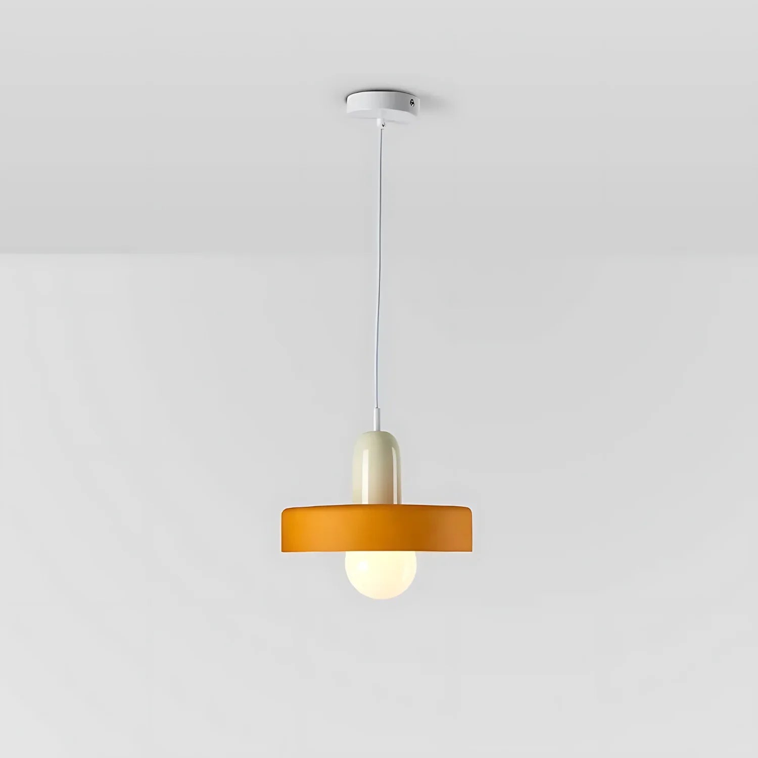 Luminous Halo Modern Glass Pendant Light