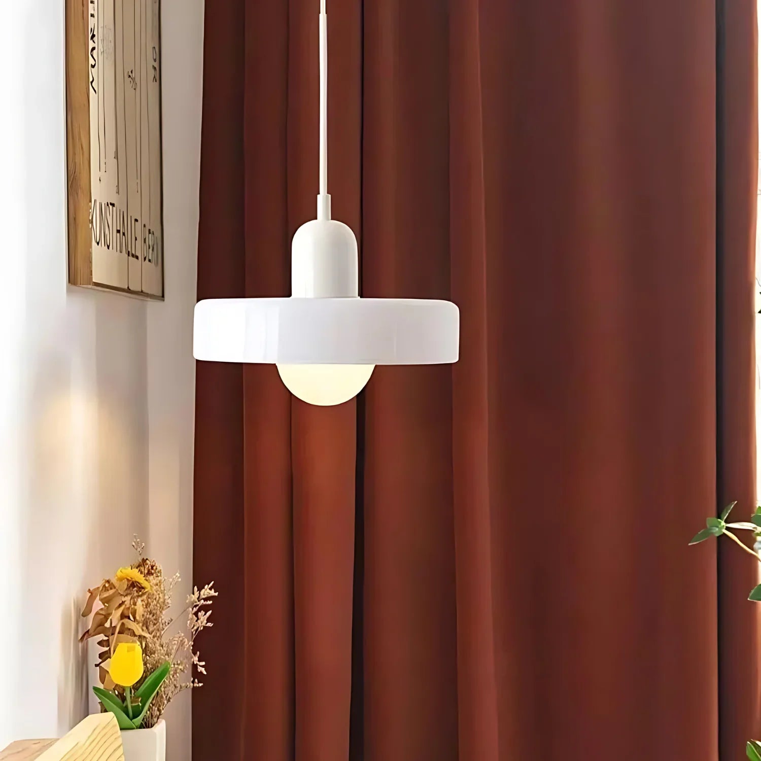Luminous Halo Modern Glass Pendant Light