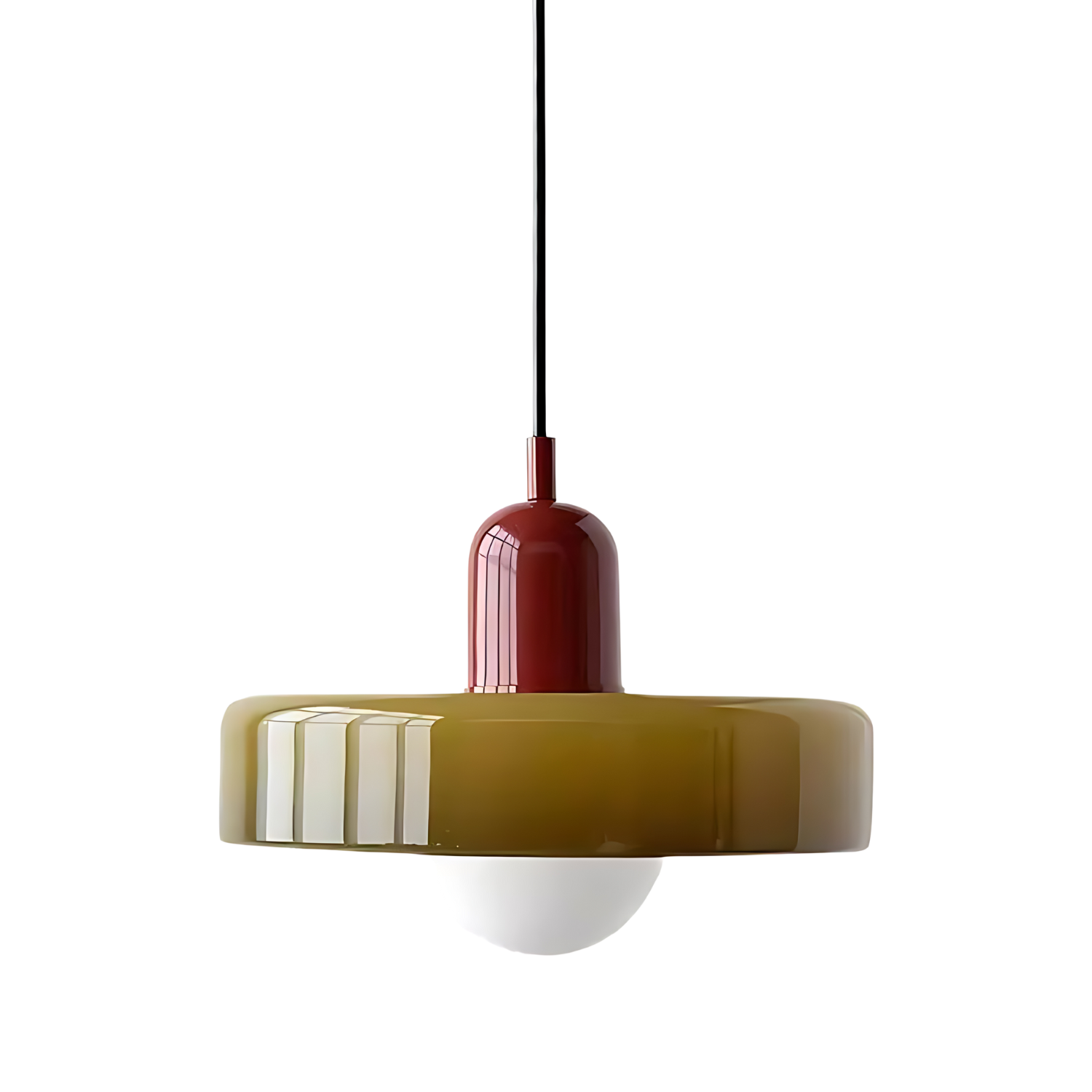 Luminous Halo Modern Glass Pendant Light