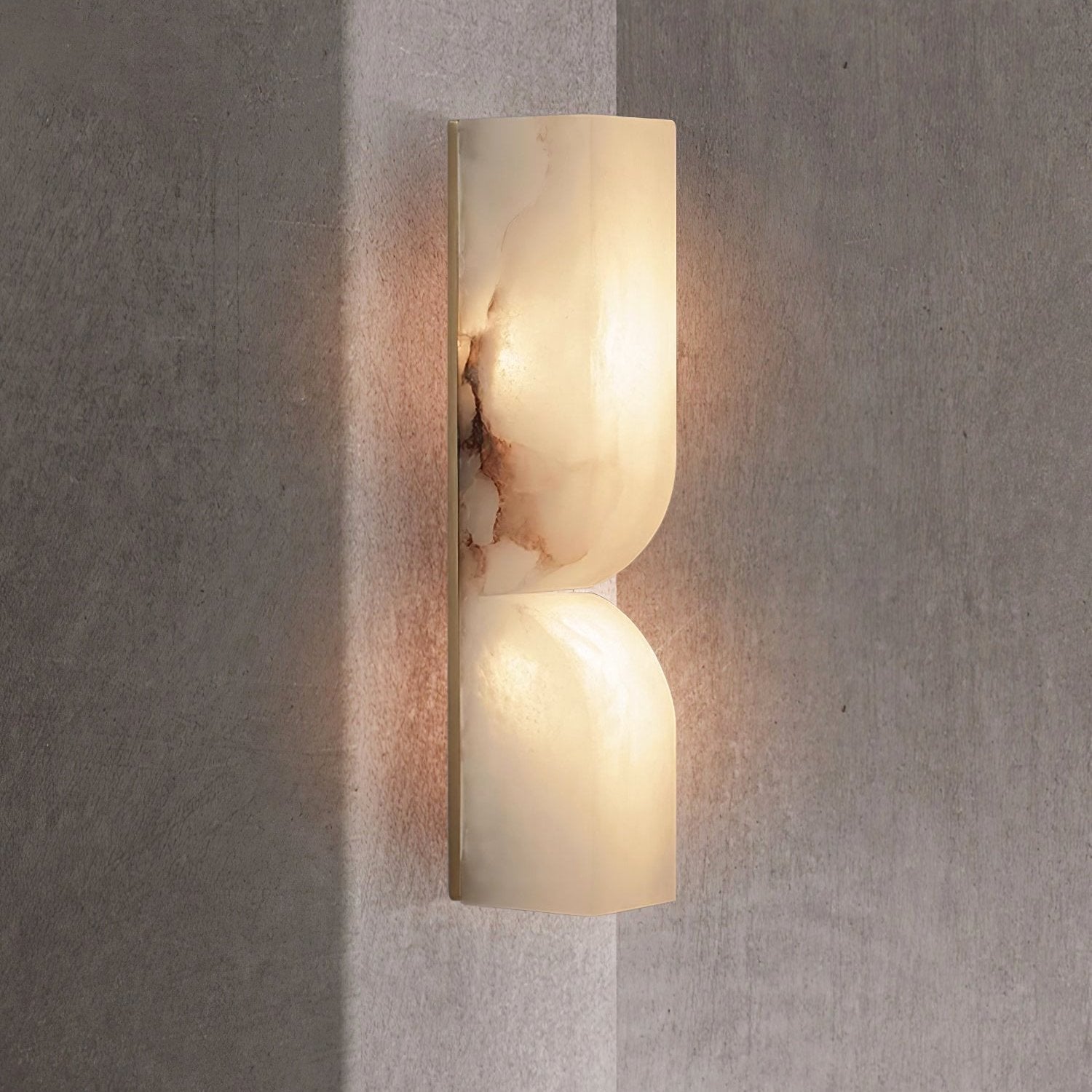 Modern Rectangular Alabaster Essence Wall Light