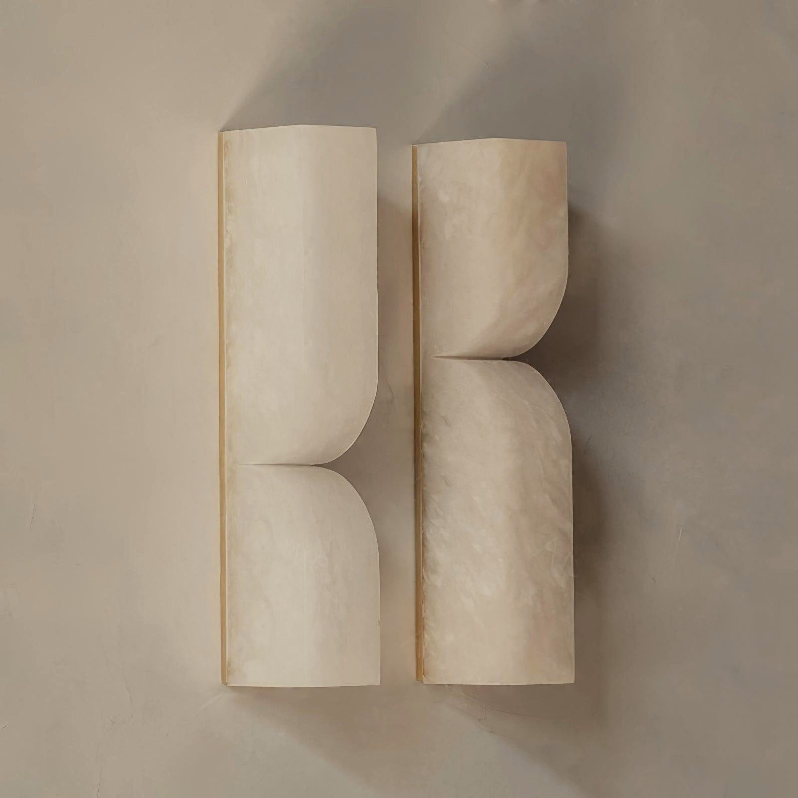 Modern Rectangular Alabaster Essence Wall Light