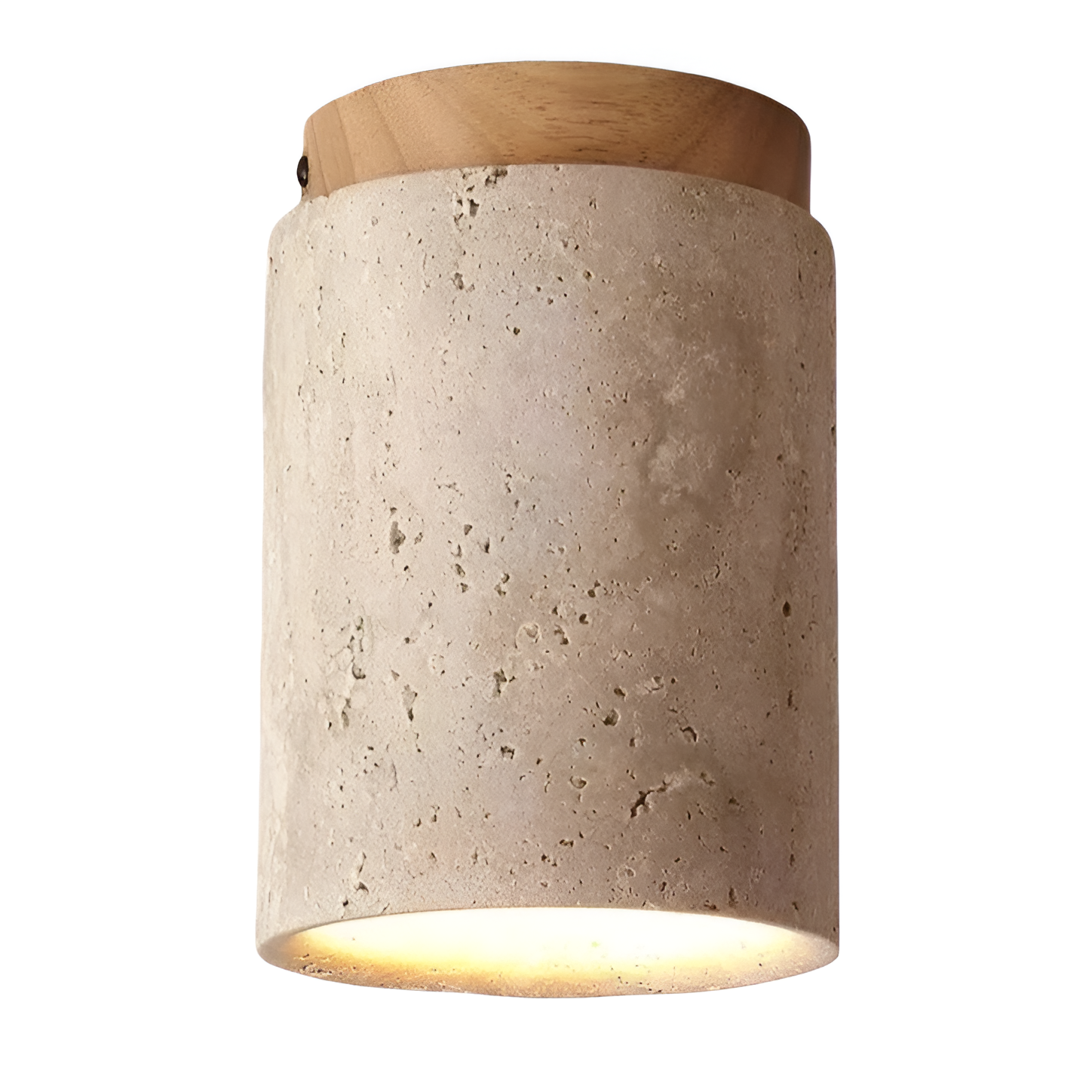 Orin Retro Travertine Flush Mount Ceiling Light