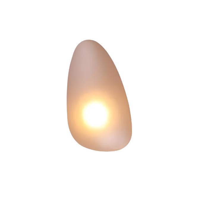 Stained Cobblestone Shape Glass Wall Light