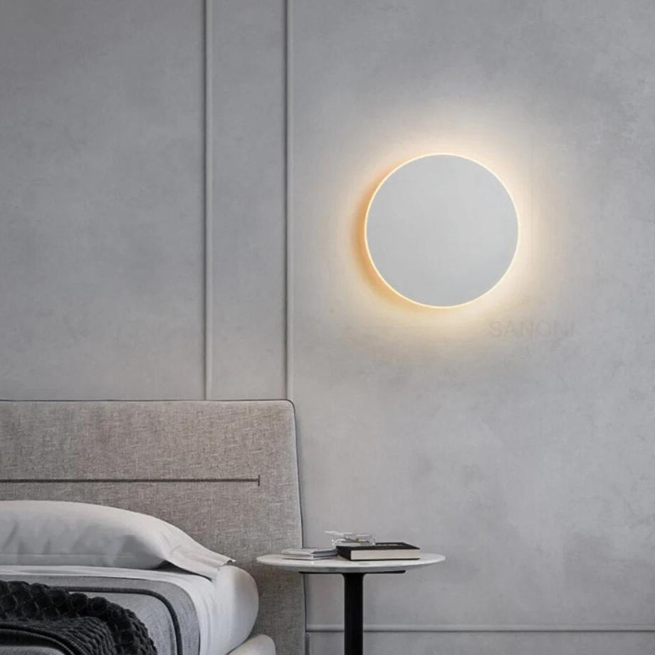 Modern Nordic Round Aluminum Minimalist LED Wall Light