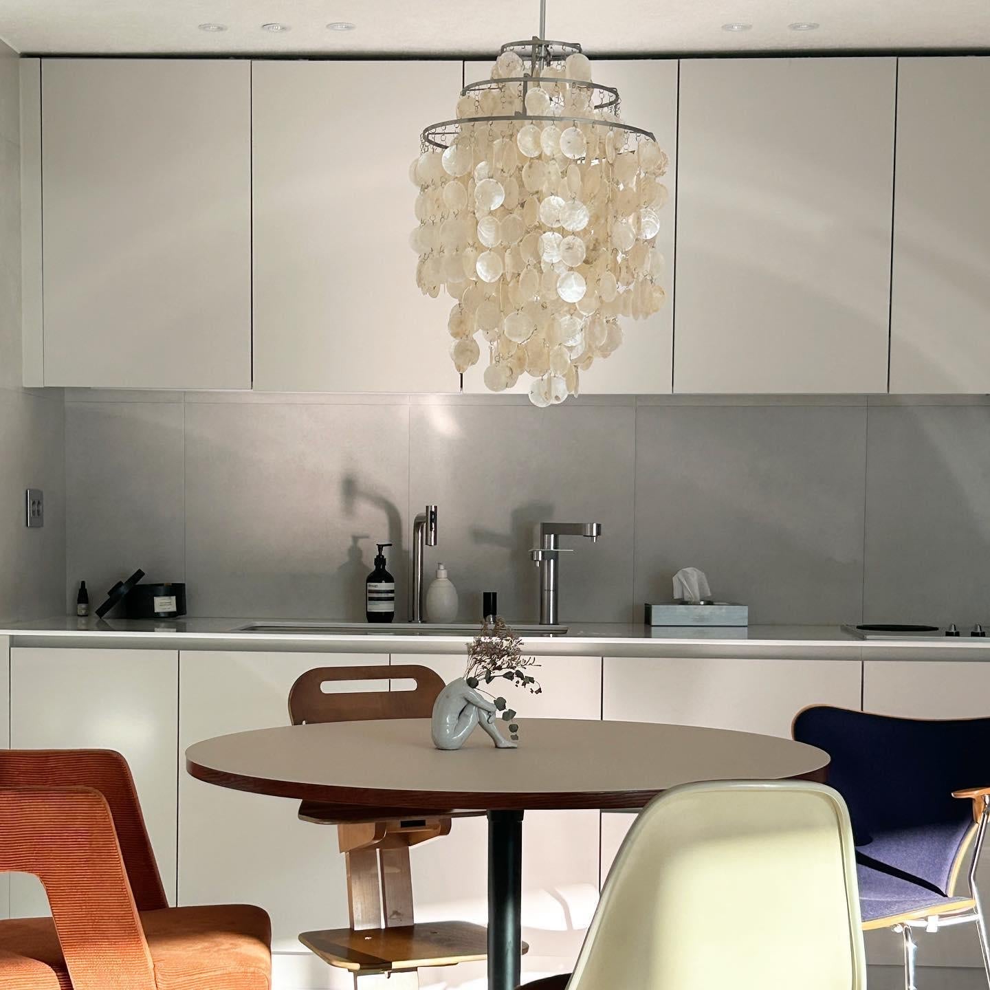Maris Italian Vintage Natural Seashell Pendant Light