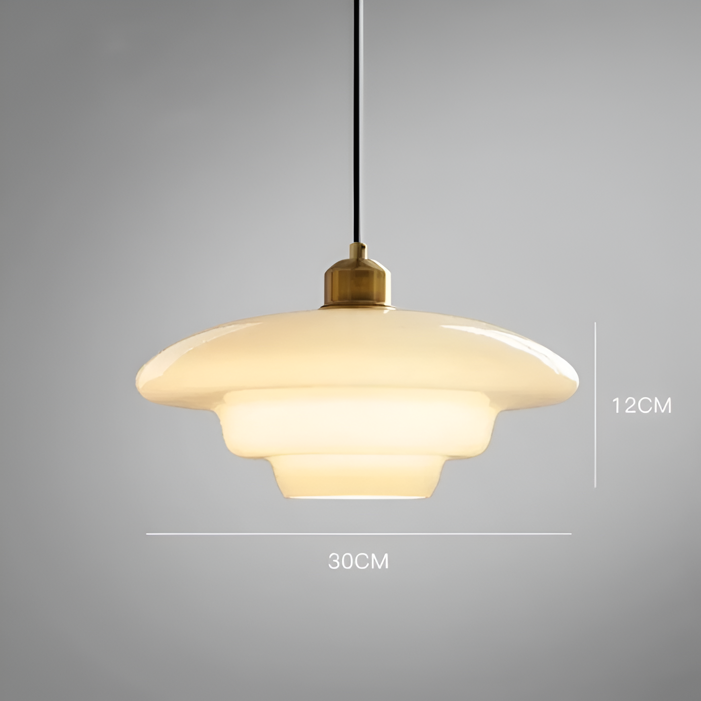 The Pearl of Art Deco Glass Pendant Light