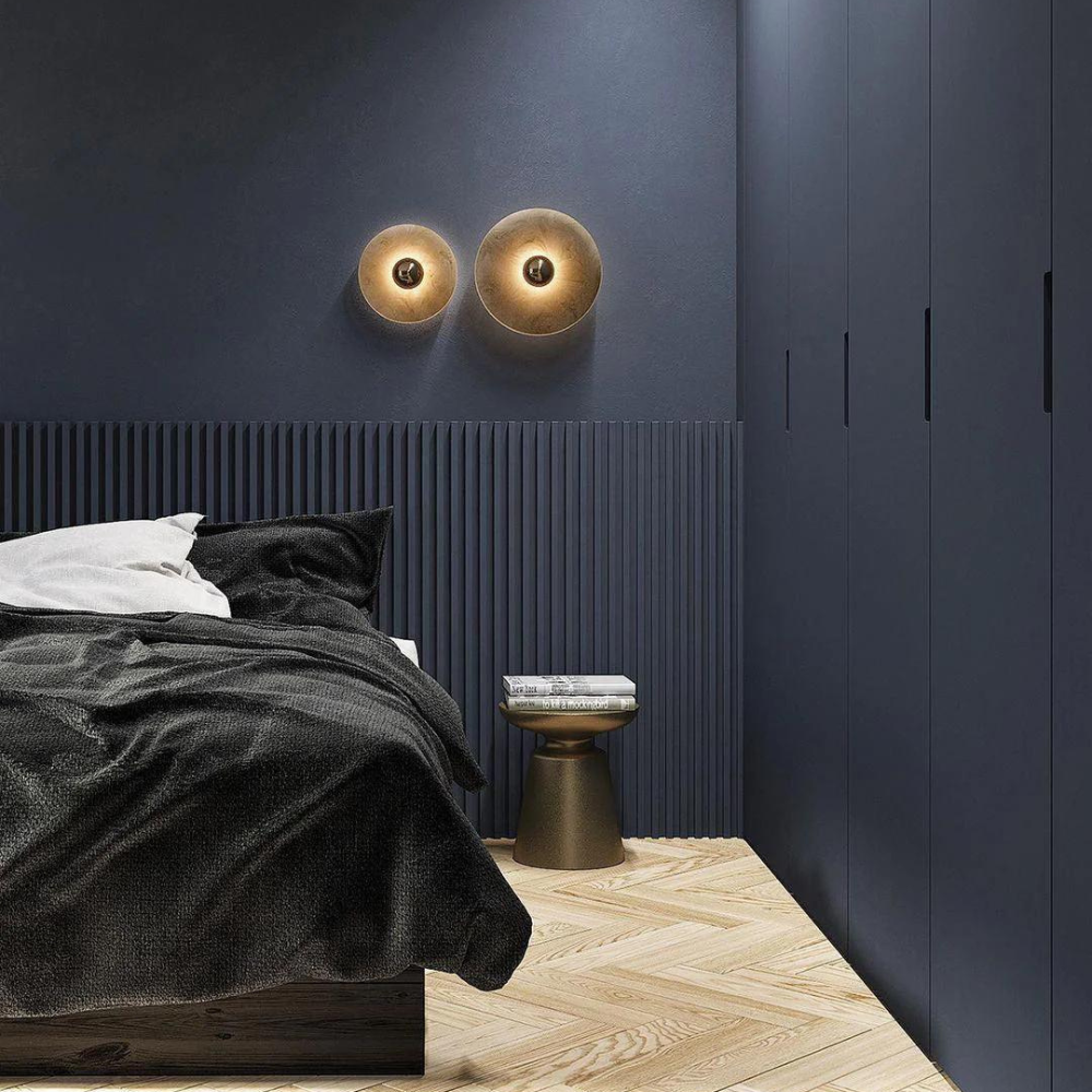 ALABASTER DISC WALL LAMP