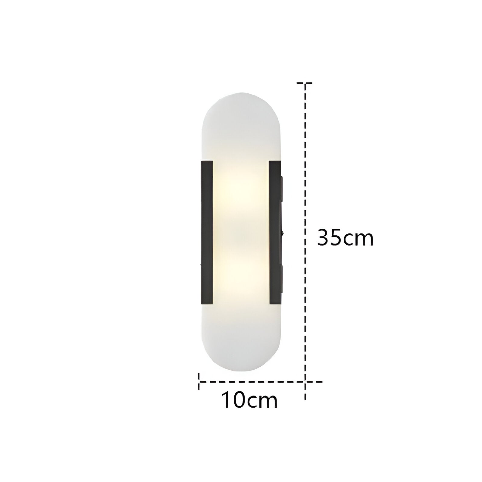 ALABASTER PILL WALL LAMP