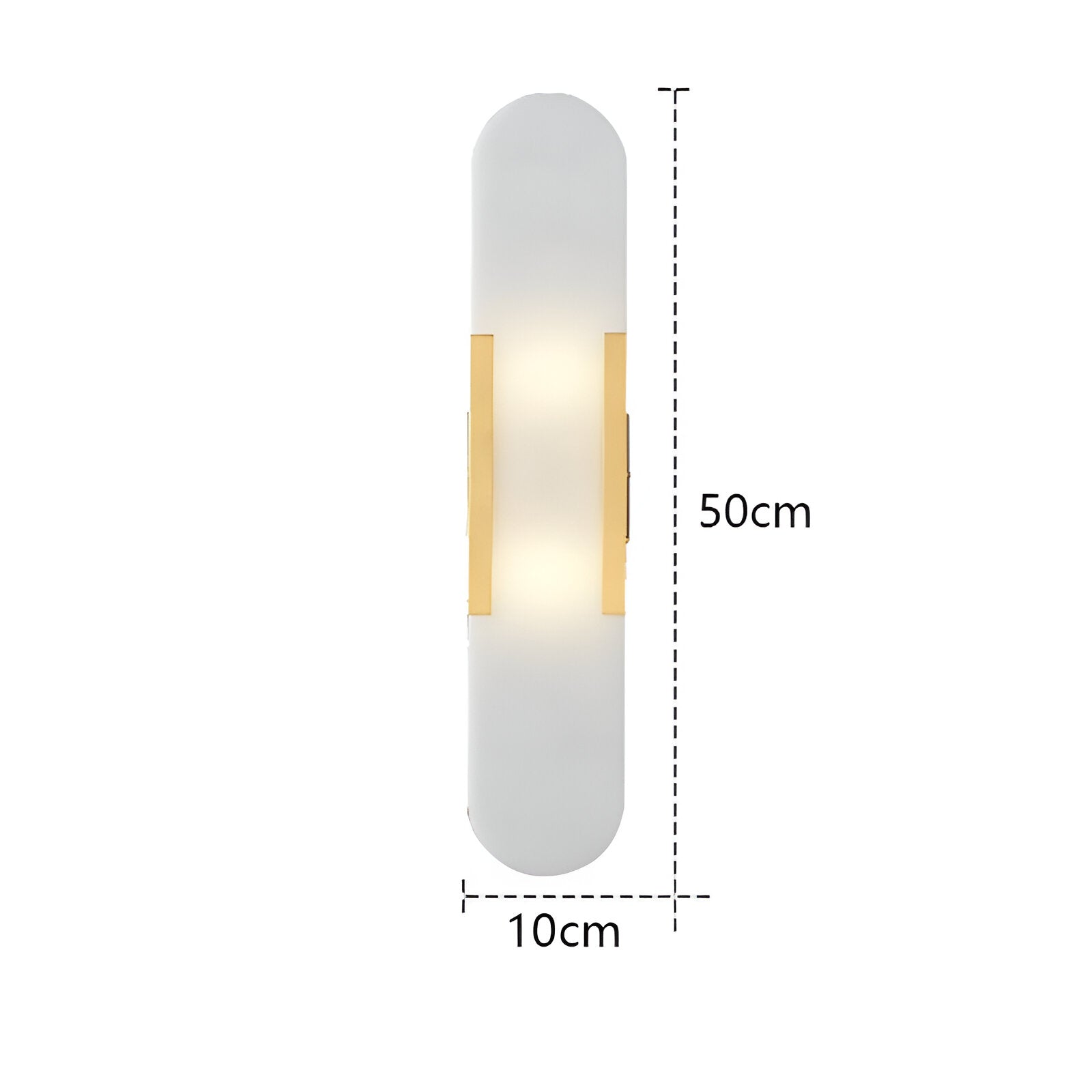 ALABASTER PILL WALL LAMP