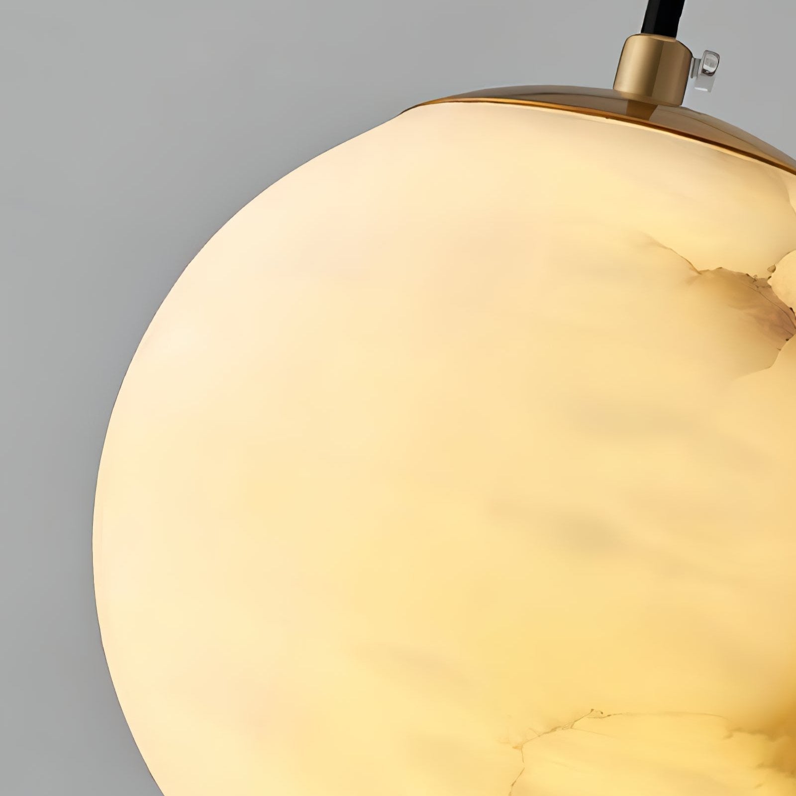 ALABASTER STONE ORB PENDANT