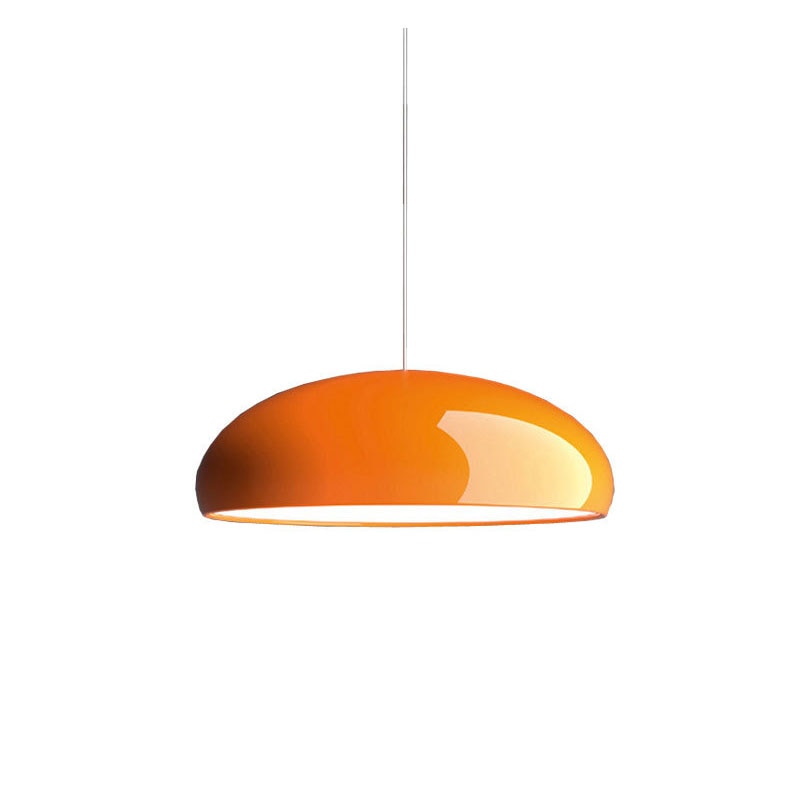 AMBER ENAMEL DOME PENDANT