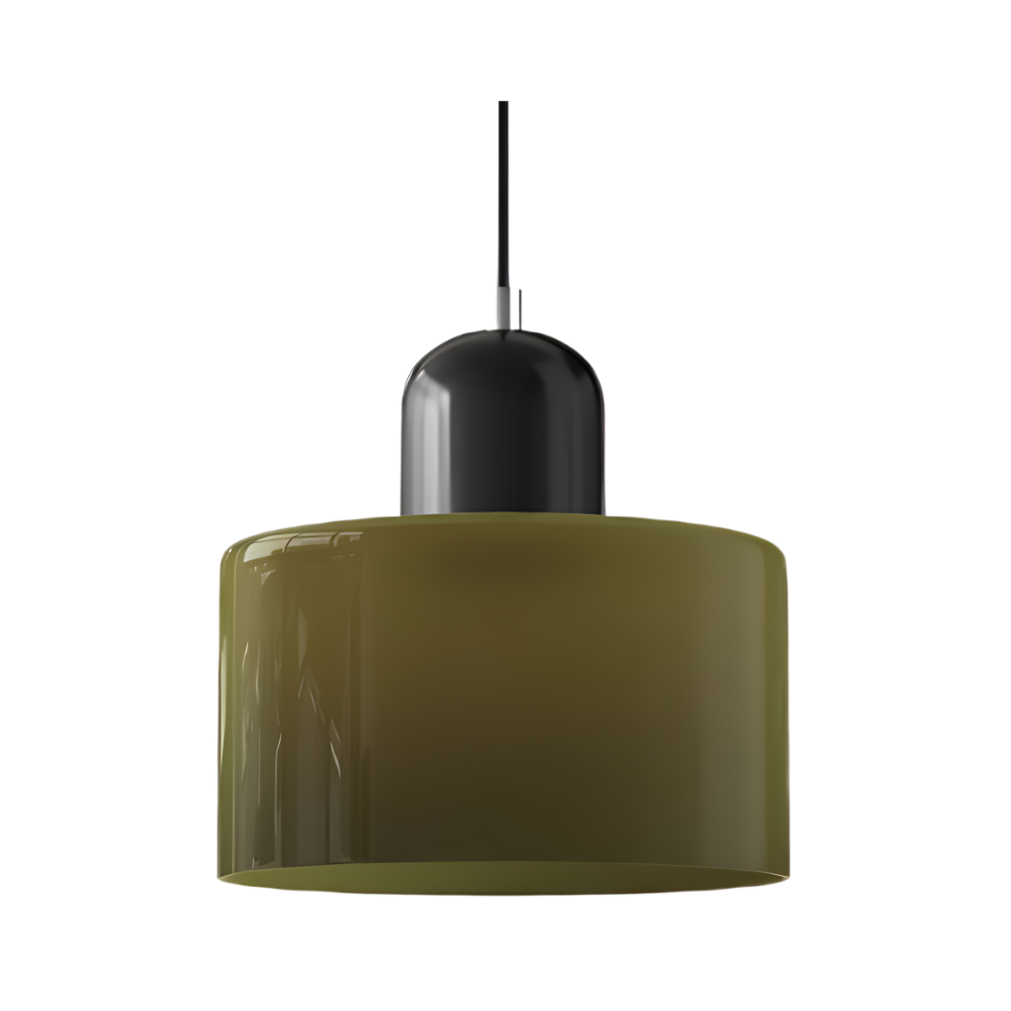 Nordic Iron Body Two-Tone Glass Pendant Light