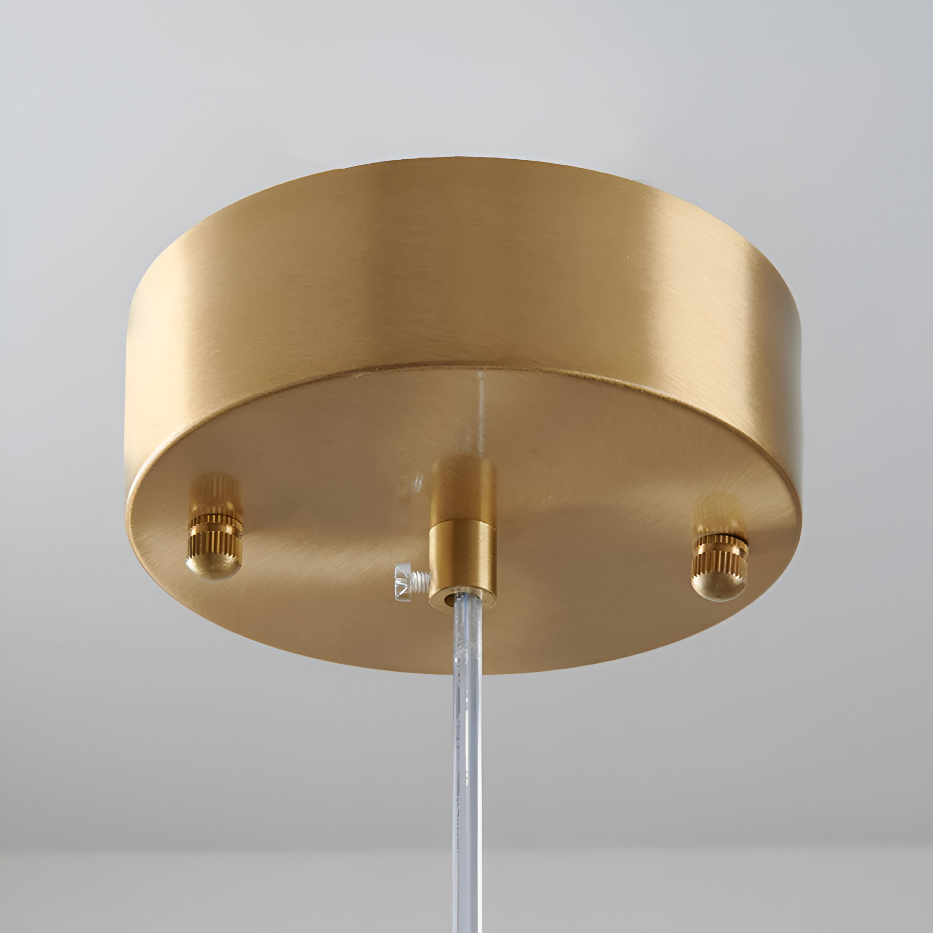BRASS JEWEL DISC PENDANT