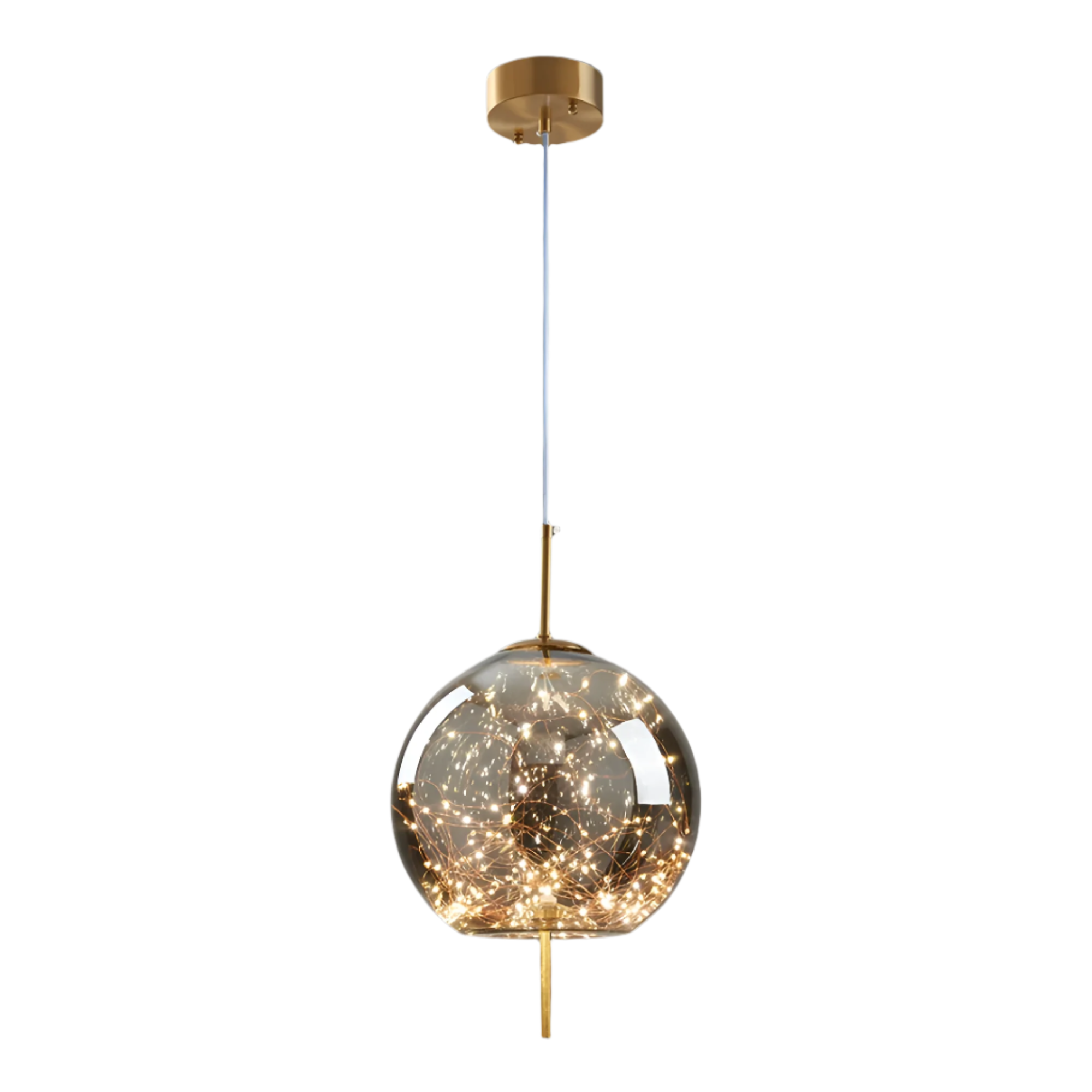 BRASS JEWEL DISC PENDANT