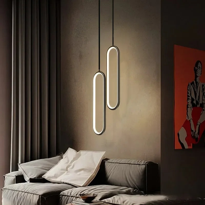 BRASS OVAL LOOP PENDANT