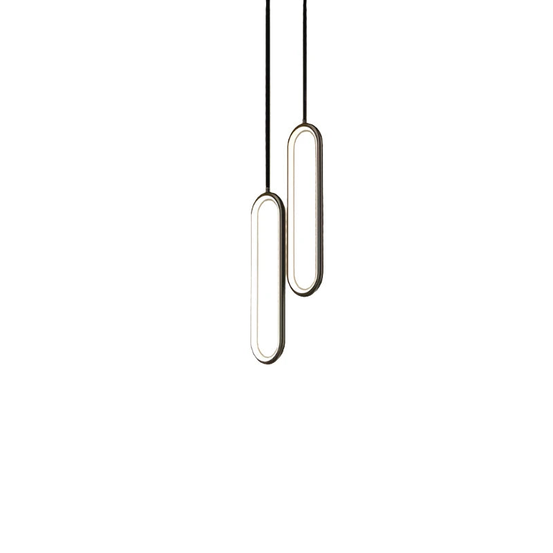 BRASS OVAL LOOP PENDANT