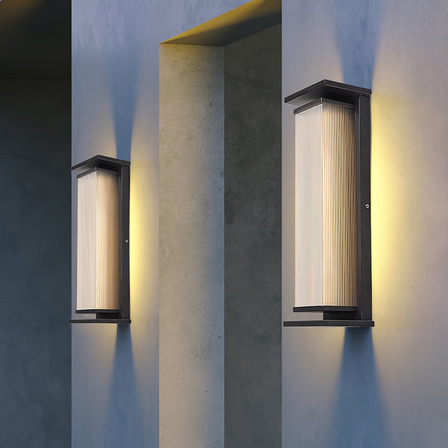 Rectangular Box Outdoor Wall Light