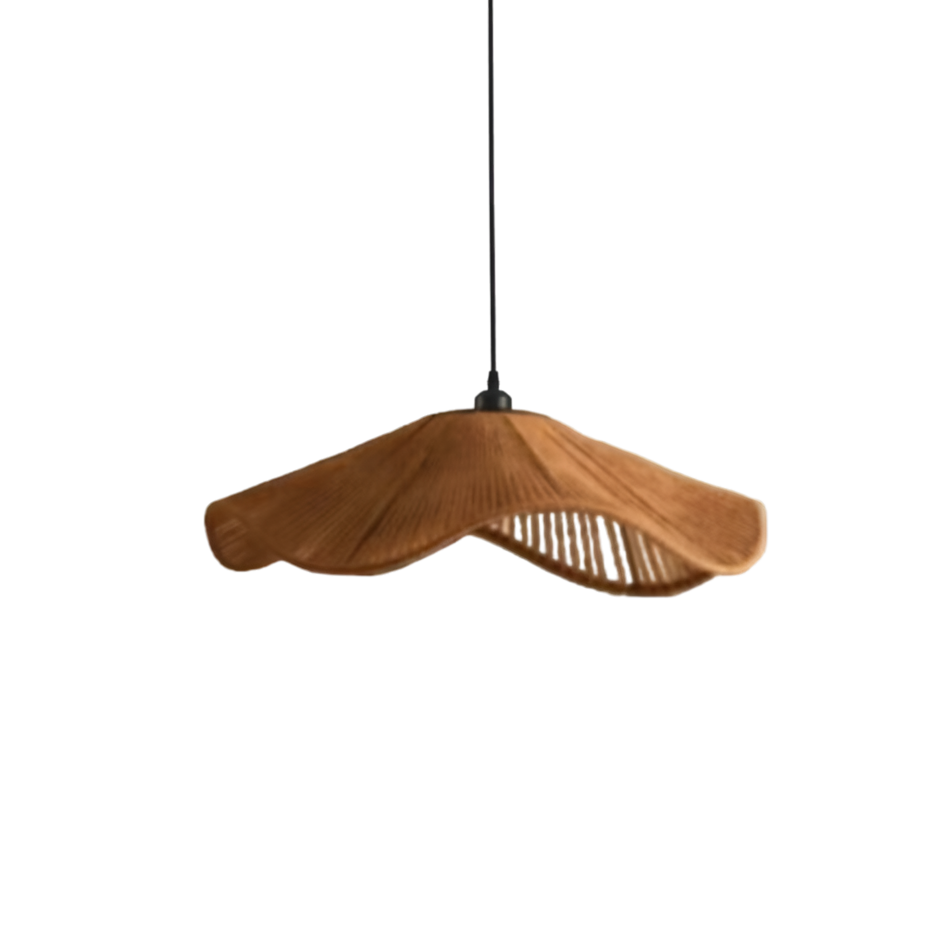 Cape Points Boho Natural Jute Fiber Pendant Light