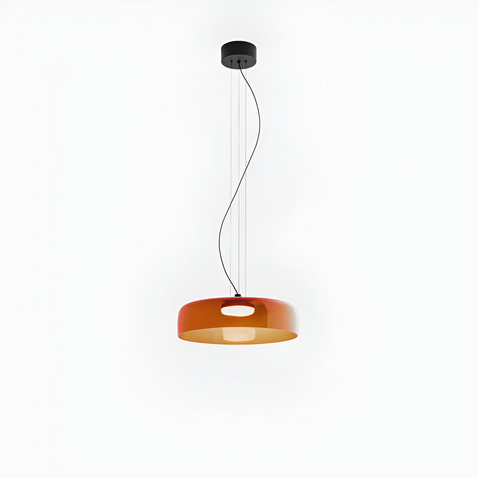CELESTIAL AMBER SAUCER PENDANT