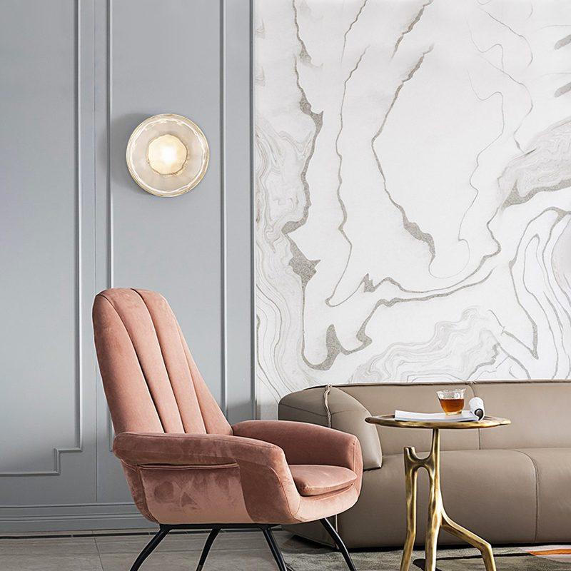 Nordic Round Design Ceto Glass Wall Light