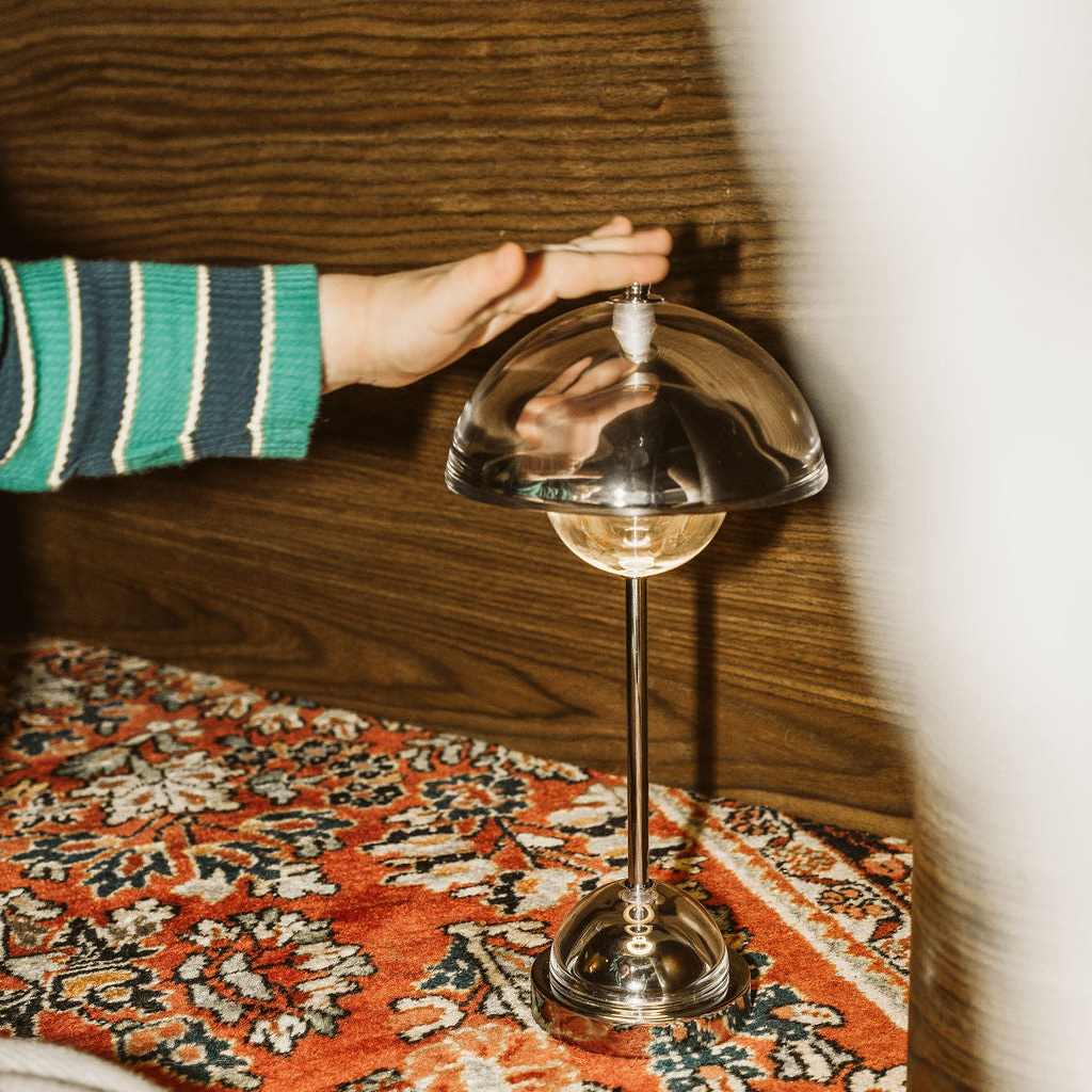 CHROME DOME TABLE LAMP
