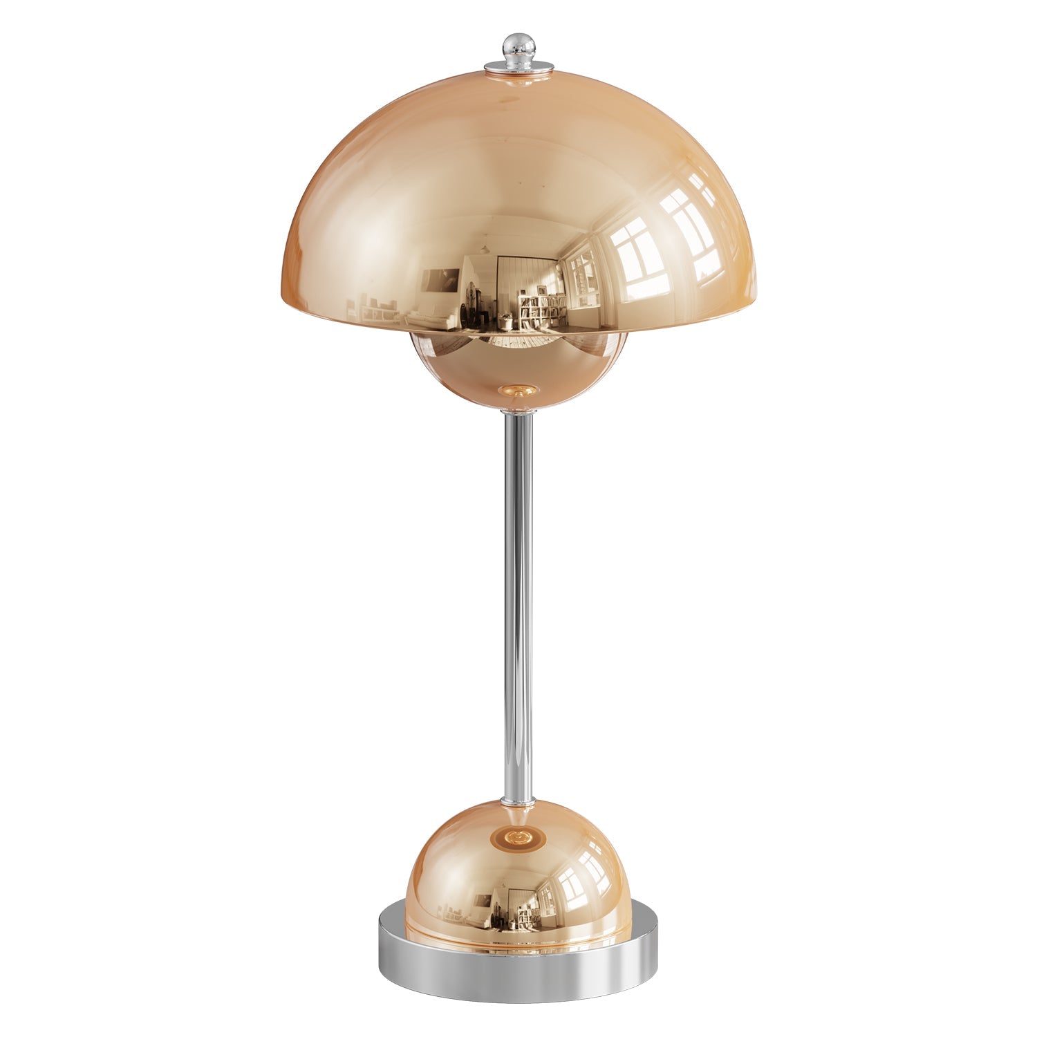 CHROME DOME TABLE LAMP