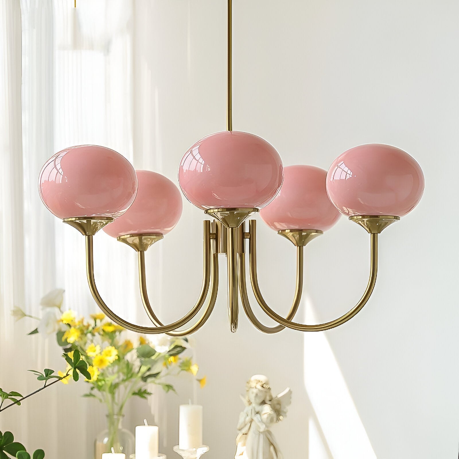 Marshmallow Modern Glass Chandelier
