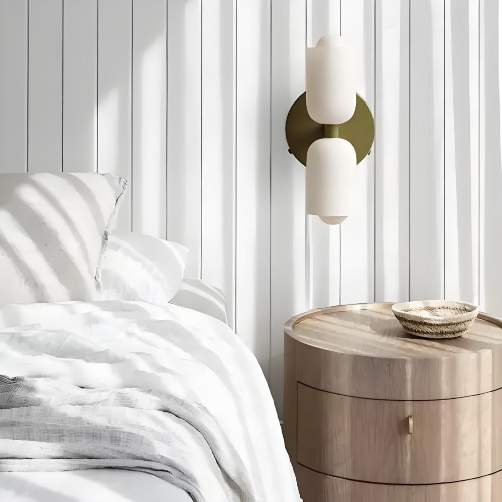Elegance Cream Acrylic Metal Base Minimalist Wall Light