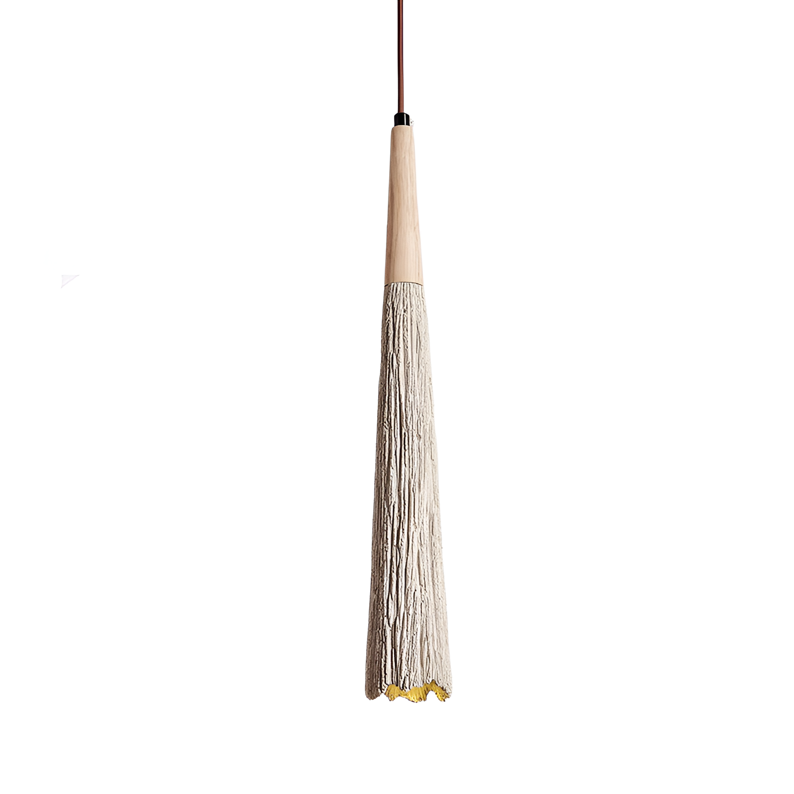 CREAM TASSEL CONE PENDANT