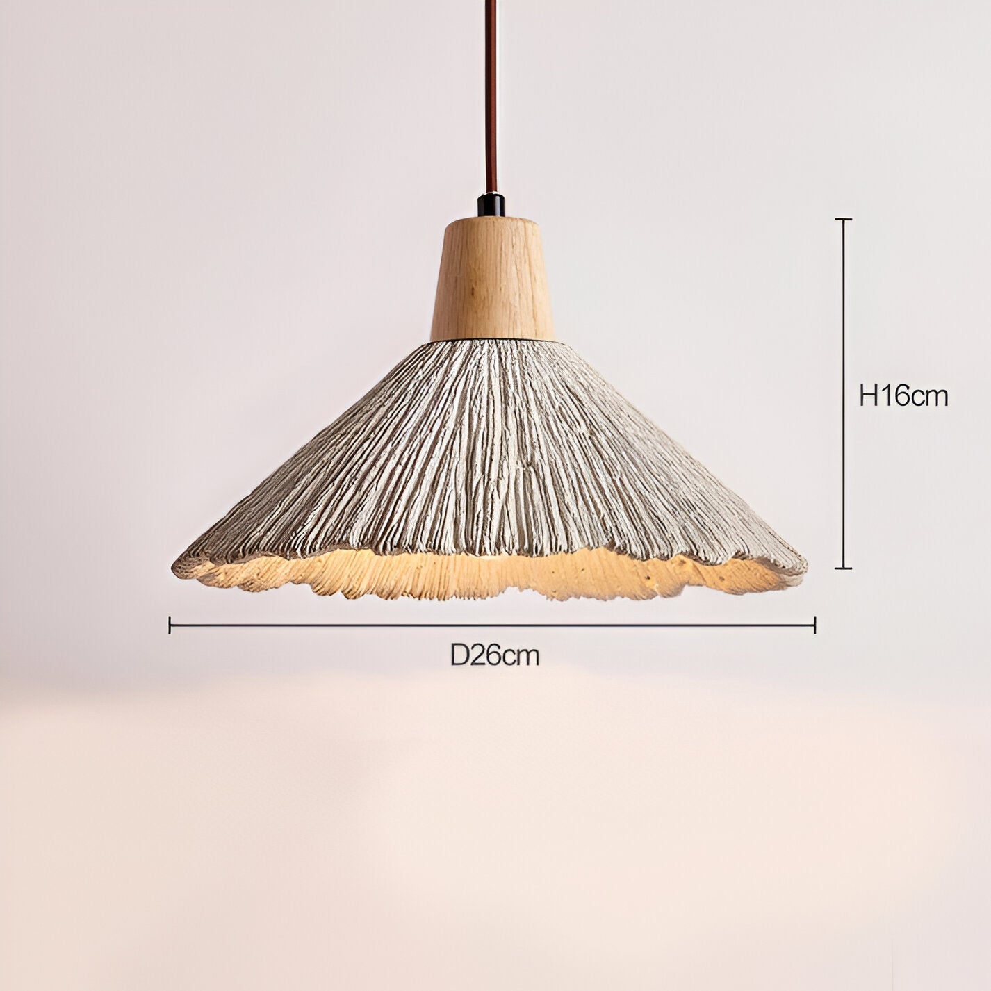 CREAM TASSEL CONE PENDANT