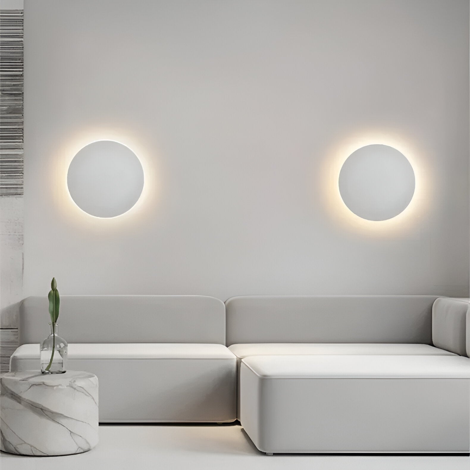 Modern Nordic Round Aluminum Minimalist LED Wall Light