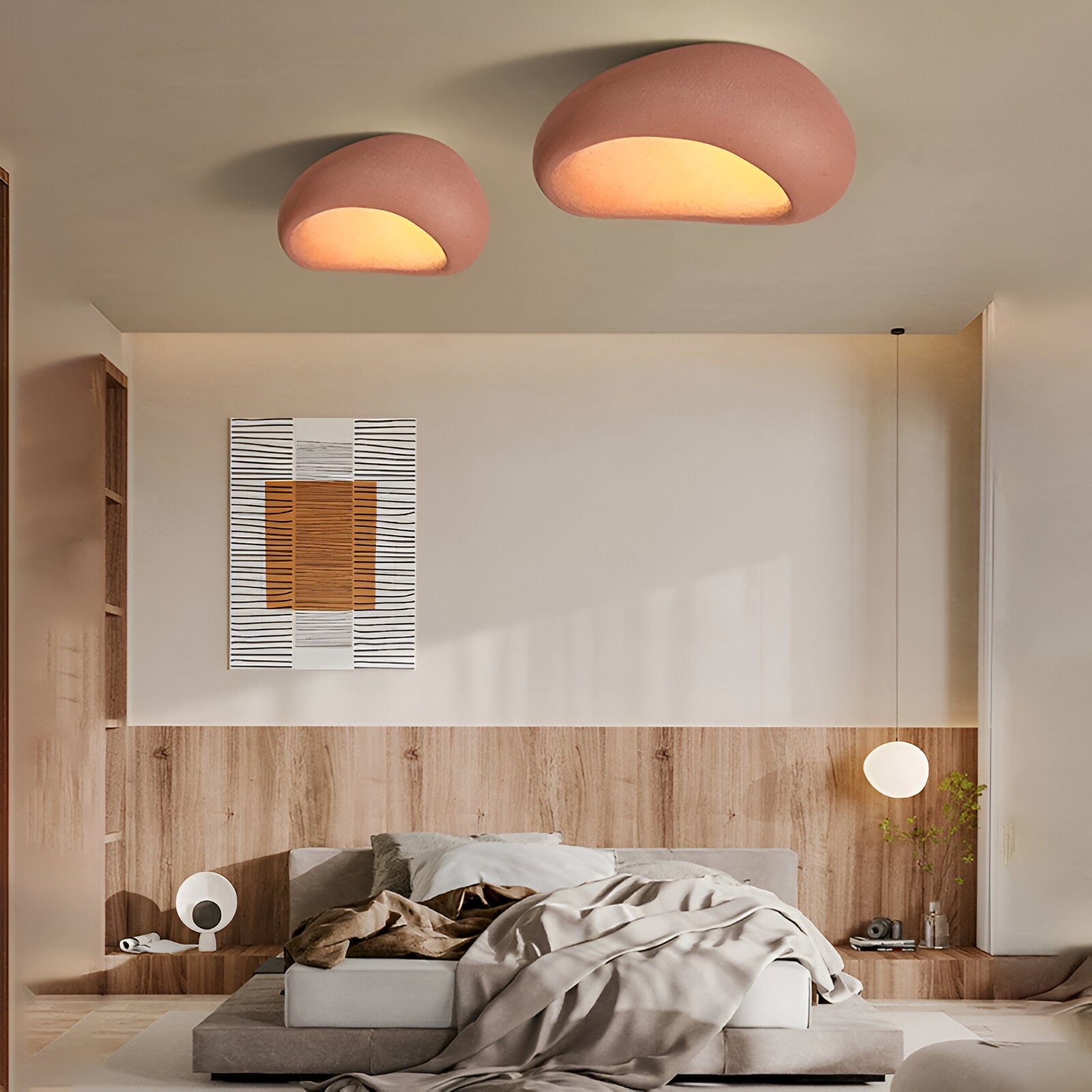 Nordic Minimalist Wabi Sabi Style LED Ceiling Light