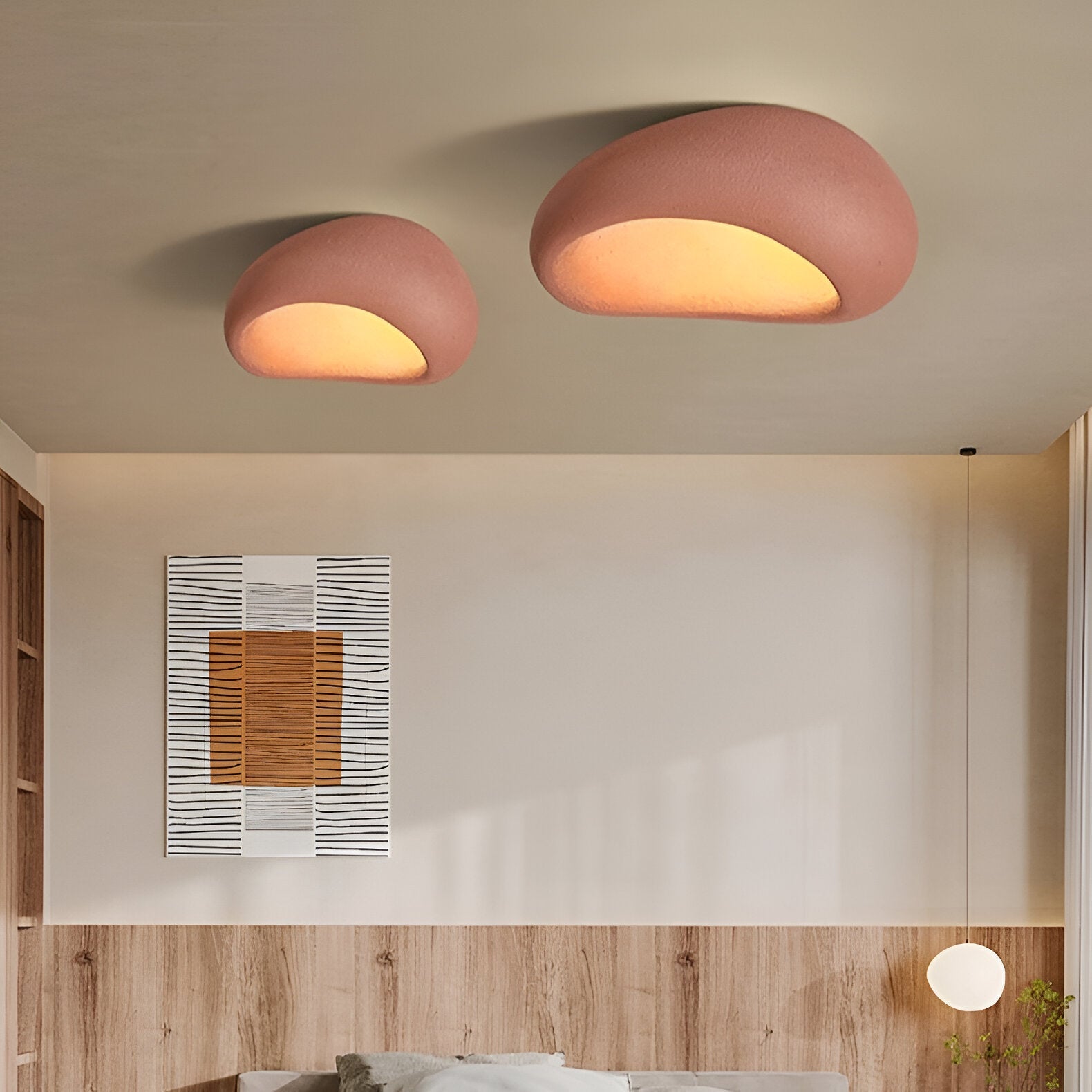 Nordic Minimalist Wabi Sabi Style LED Ceiling Light