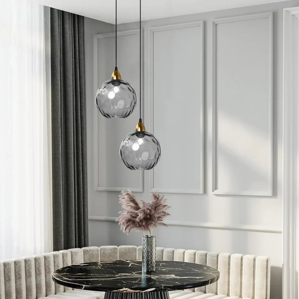 EMERALD GLASS GLOBE LAMP