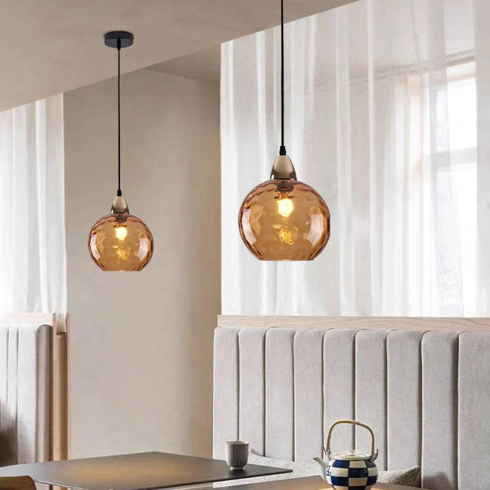 EMERALD GLASS GLOBE LAMP