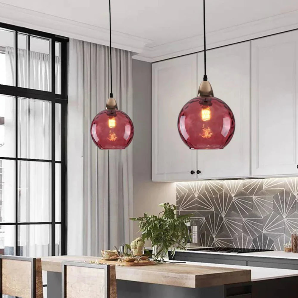 EMERALD GLASS GLOBE LAMP
