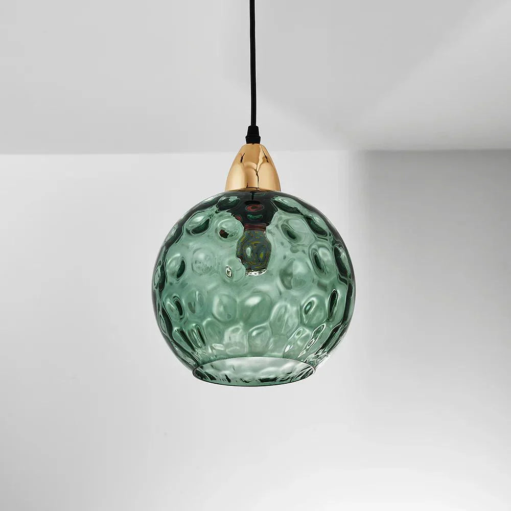 EMERALD GLASS GLOBE LAMP