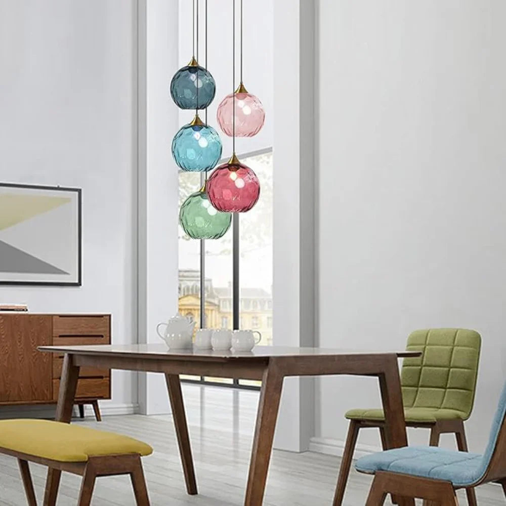EMERALD GLASS GLOBE LAMP
