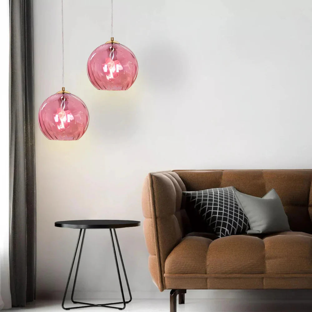 EMERALD GLASS GLOBE LAMP