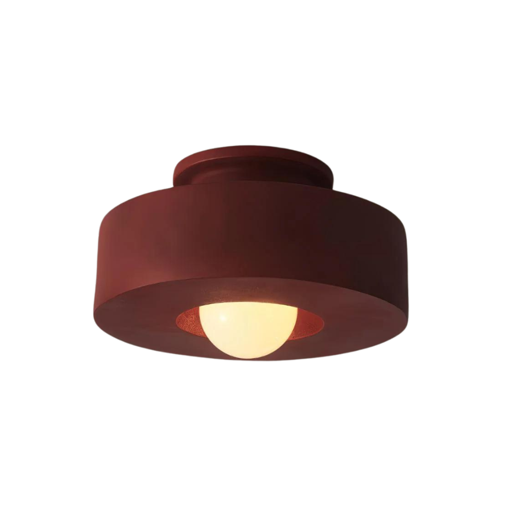 Ethereal Circle Nordic Resin LED Minimalist Ceiling Lamp