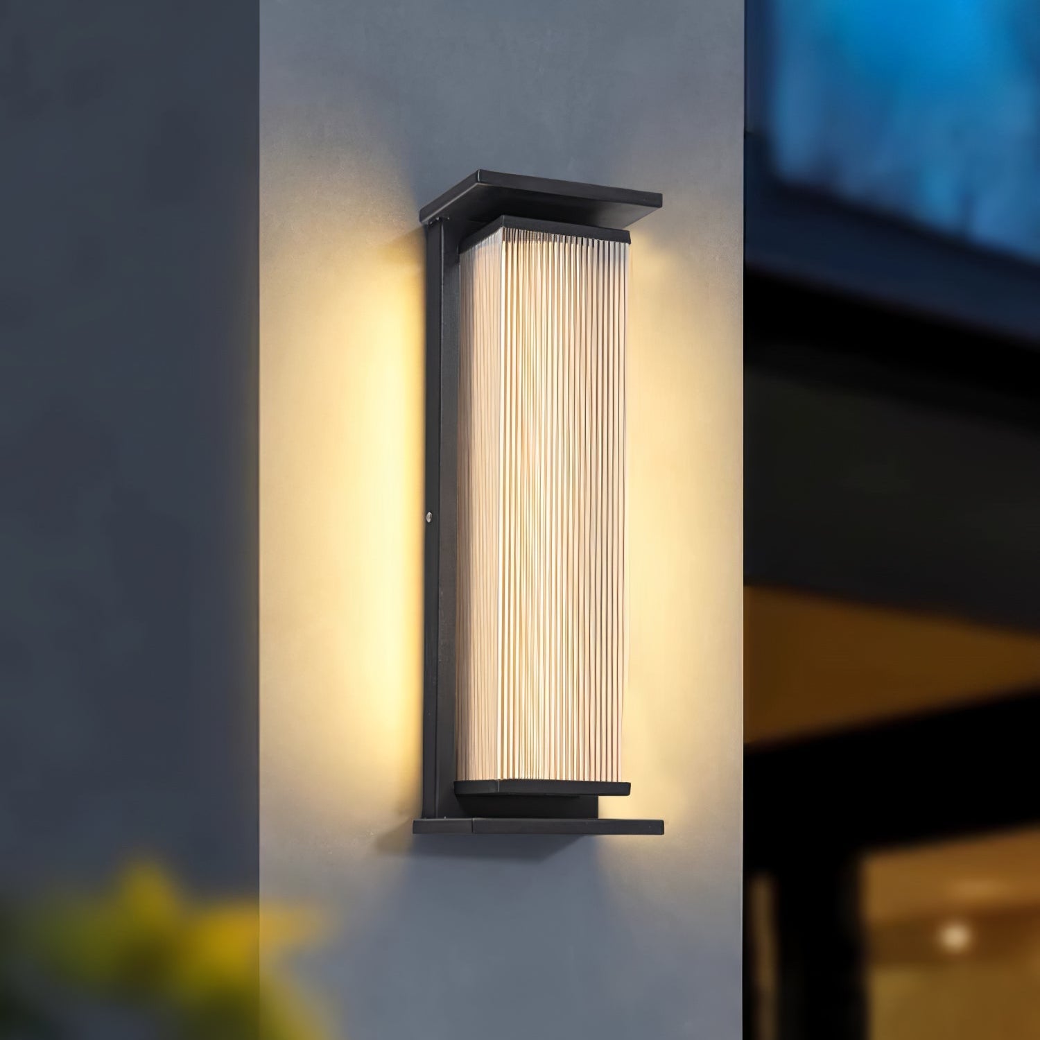 FROSTED BOX OUTDOOR LAMP